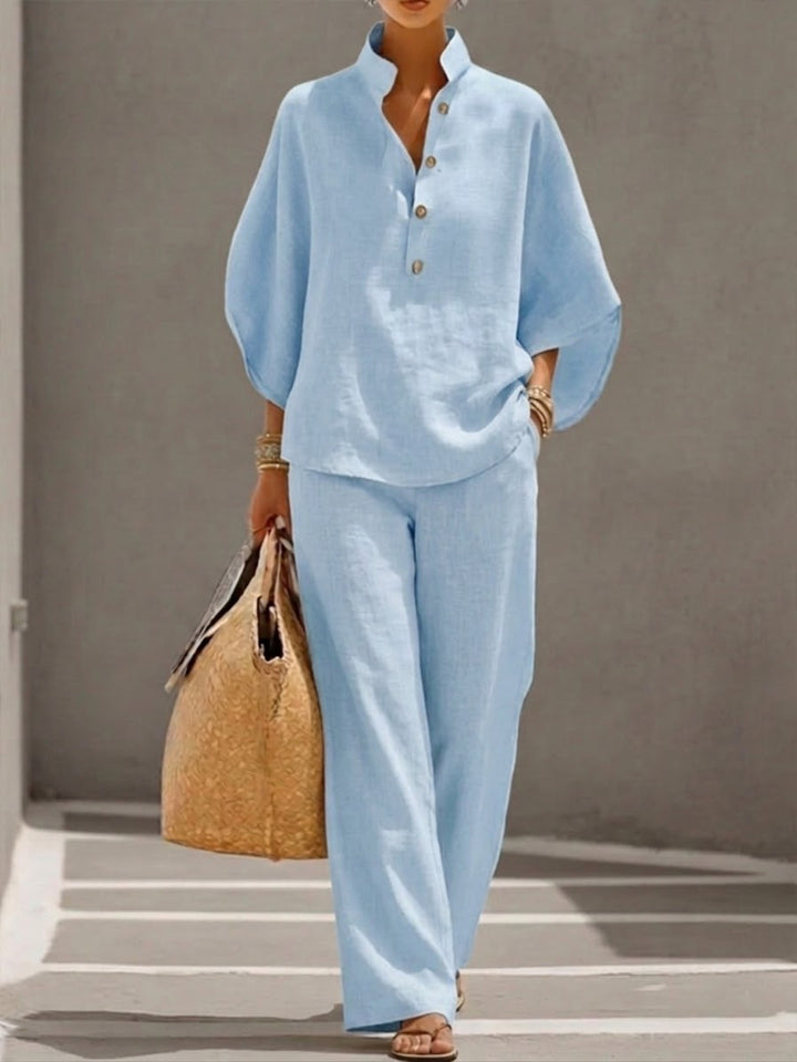 Marielle™ Linen-Cotton Two-Piece Set