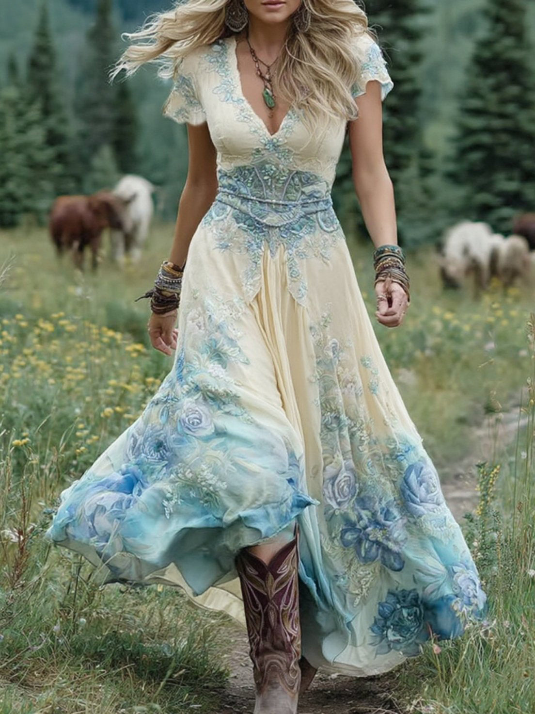 Hayden Isla | Colorfull Maxi Dress