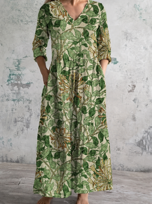 Violetta™ V-Neck A-Line Summer Dress