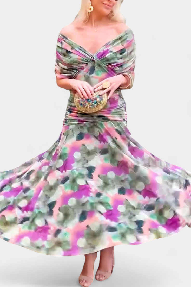 Hayden Laluna® | Elegant Dress With V-Neckline