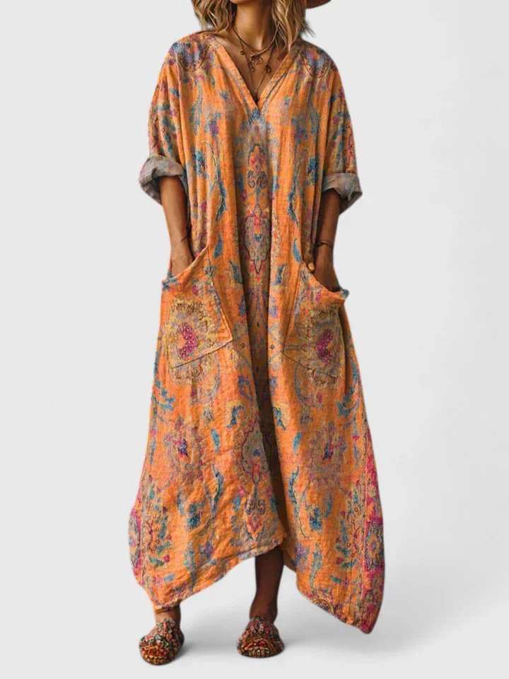 Alessandra™ Bohemian Printed Maxi Dress