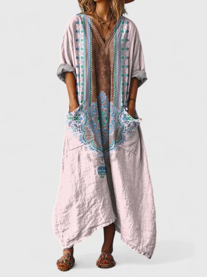 Alessandra™ Bohemian Printed Maxi Dress