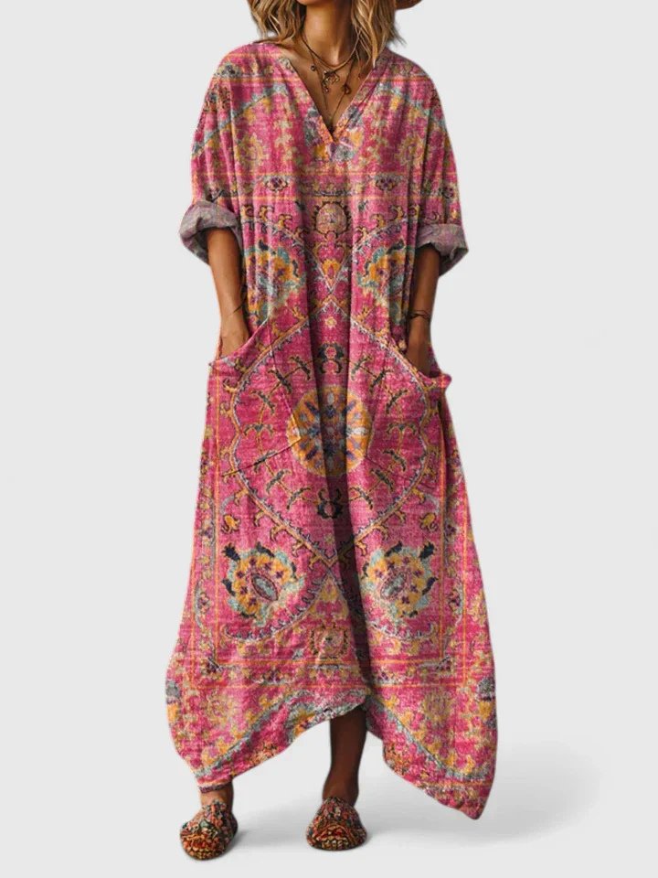 Alessandra™ Bohemian Printed Maxi Dress