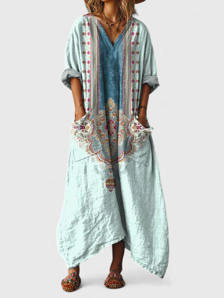 Alessandra™ Bohemian Printed Maxi Dress