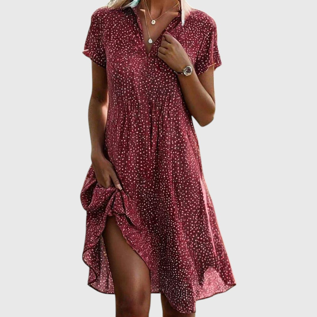 Hayden Mary | Short Sleeve Midi Dress
