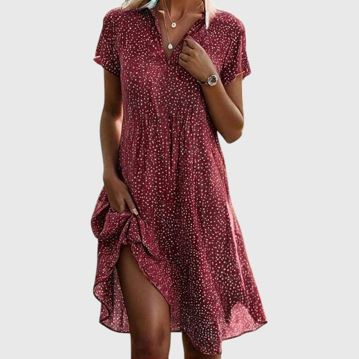 Hayden Mary | Short Sleeve Midi Dress