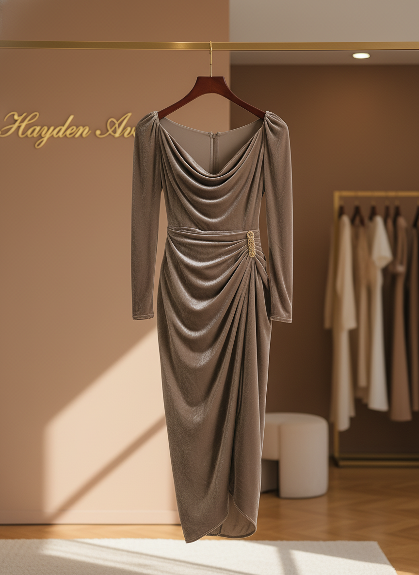 Hayden Sylvana | Elegant Midi Dress