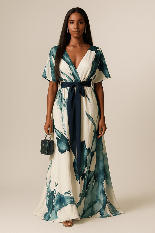 Serene™ Elegant Artistic Maxi Dress